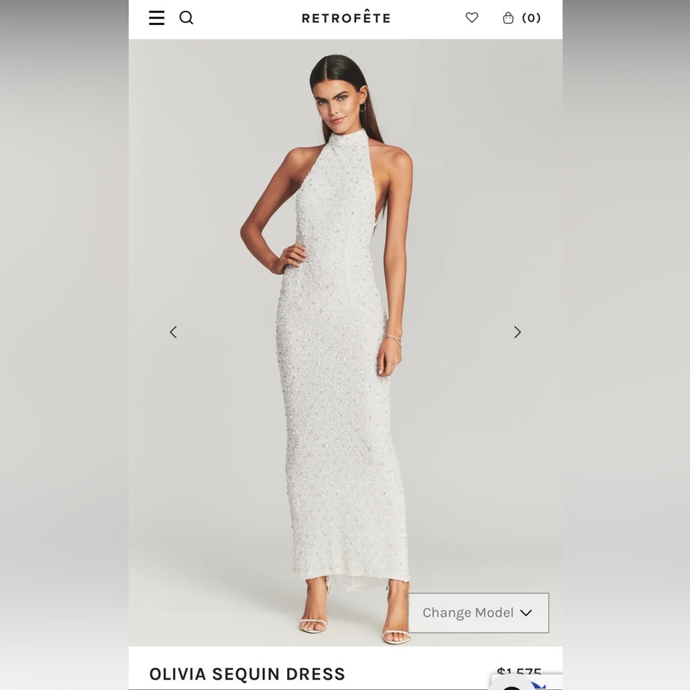 Retrofete Olivia Gown - Size L - Not Altered